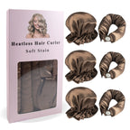 3Pc Satin Heatless Curling Rod with Hair Caps, Soft Overnight Curling Rod Headband for Long Hair, DIY Hairstyling Tools